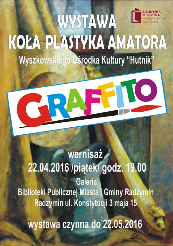 Plakat wystawy Koła Plastyka Amatora GRAFFITO